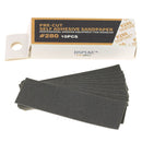 Boite de 10 feuilles de papier de verre 25x75mm - Grain 280