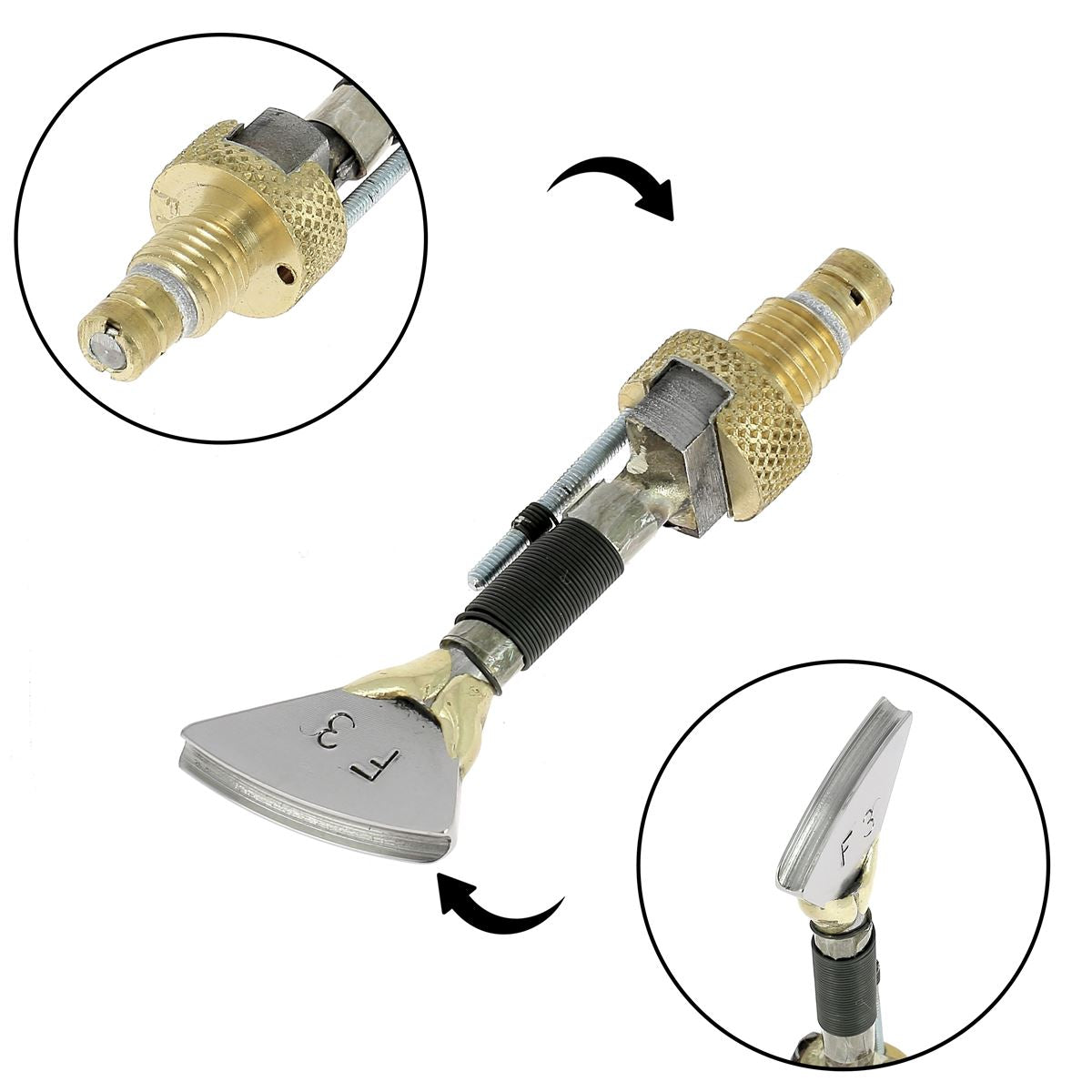 Filet plat avec guide pour fer à fileter - Serie F - Regad - Deco Cuir