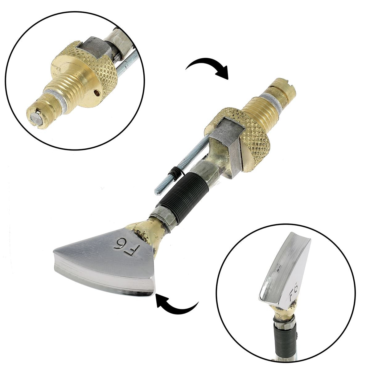 Filet plat avec guide pour fer à fileter - Serie F - Regad - Deco Cuir