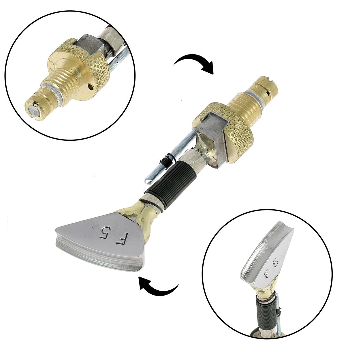 Filet plat avec guide pour fer à fileter - Serie F - Regad - Deco Cuir