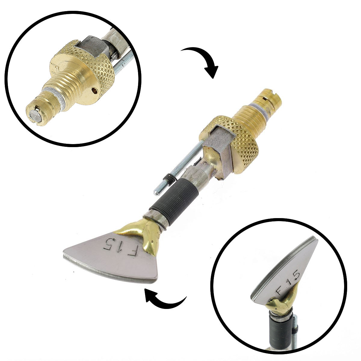 Filet plat avec guide pour fer à fileter - Serie F - Regad - Deco Cuir