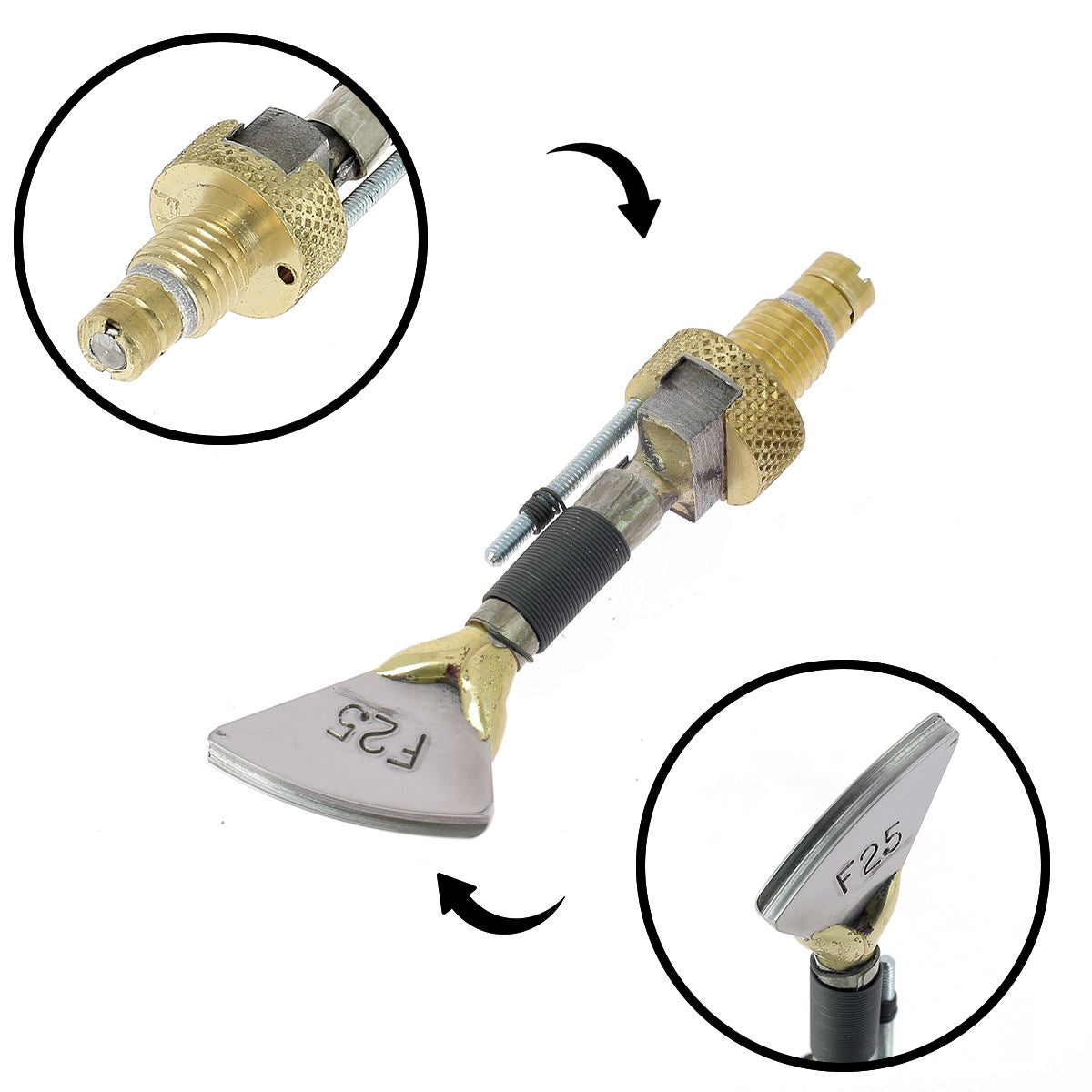 Filet plat avec guide pour fer à fileter - Serie F - Regad - Deco Cuir