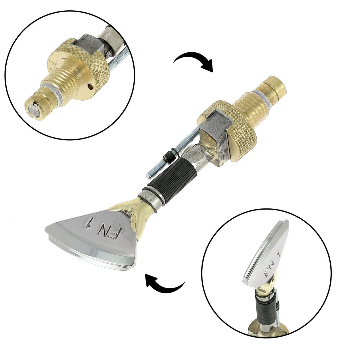 Filet bombé avec guide pour fer à fileter - Serie FN - Regad - Deco Cuir