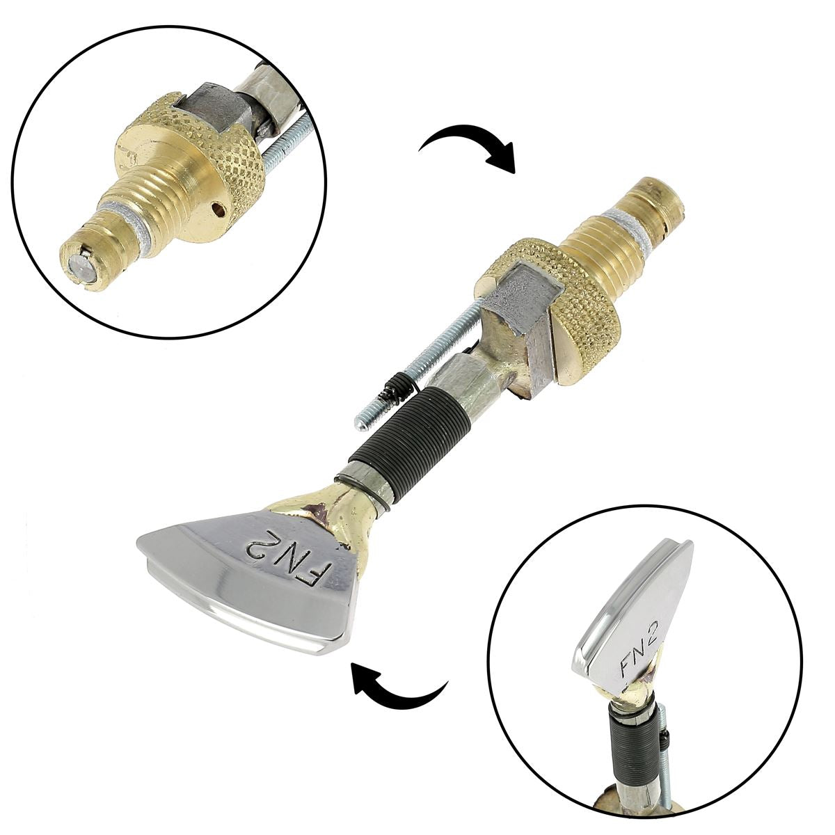 Filet bombé avec guide pour fer à fileter - Serie FN - Regad - Deco Cuir