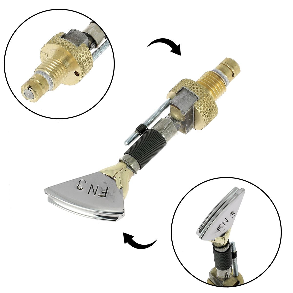 Filet bombé avec guide pour fer à fileter - Serie FN - Regad - Deco Cuir