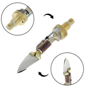 Spatule à cire pour fer à fileter Regad, outil professionnel en métal, utilisée pour appliquer la cire de manière précise.