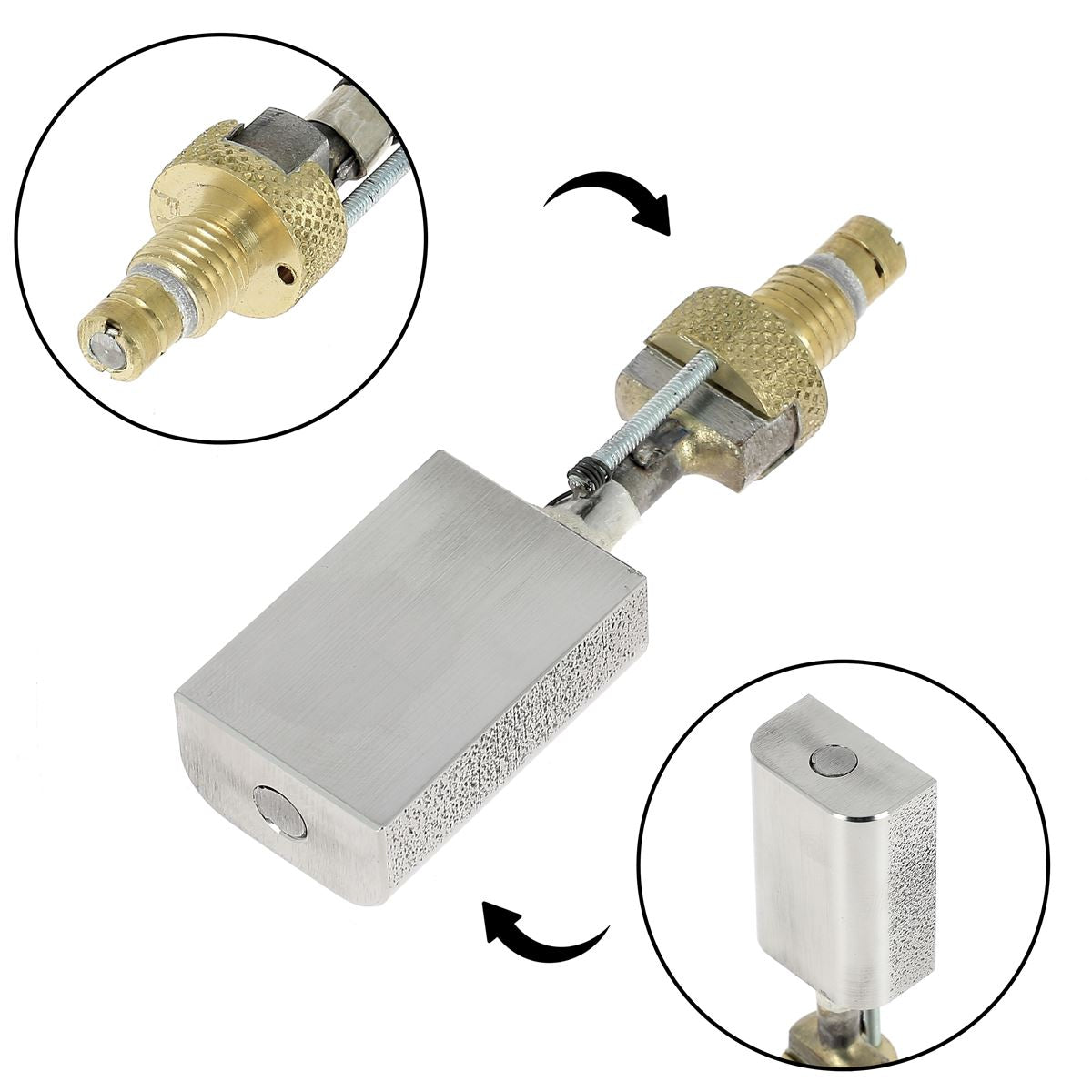 Palette chauffante en inox pour fer à fileter - 30x20mm - Regad - Deco Cuir