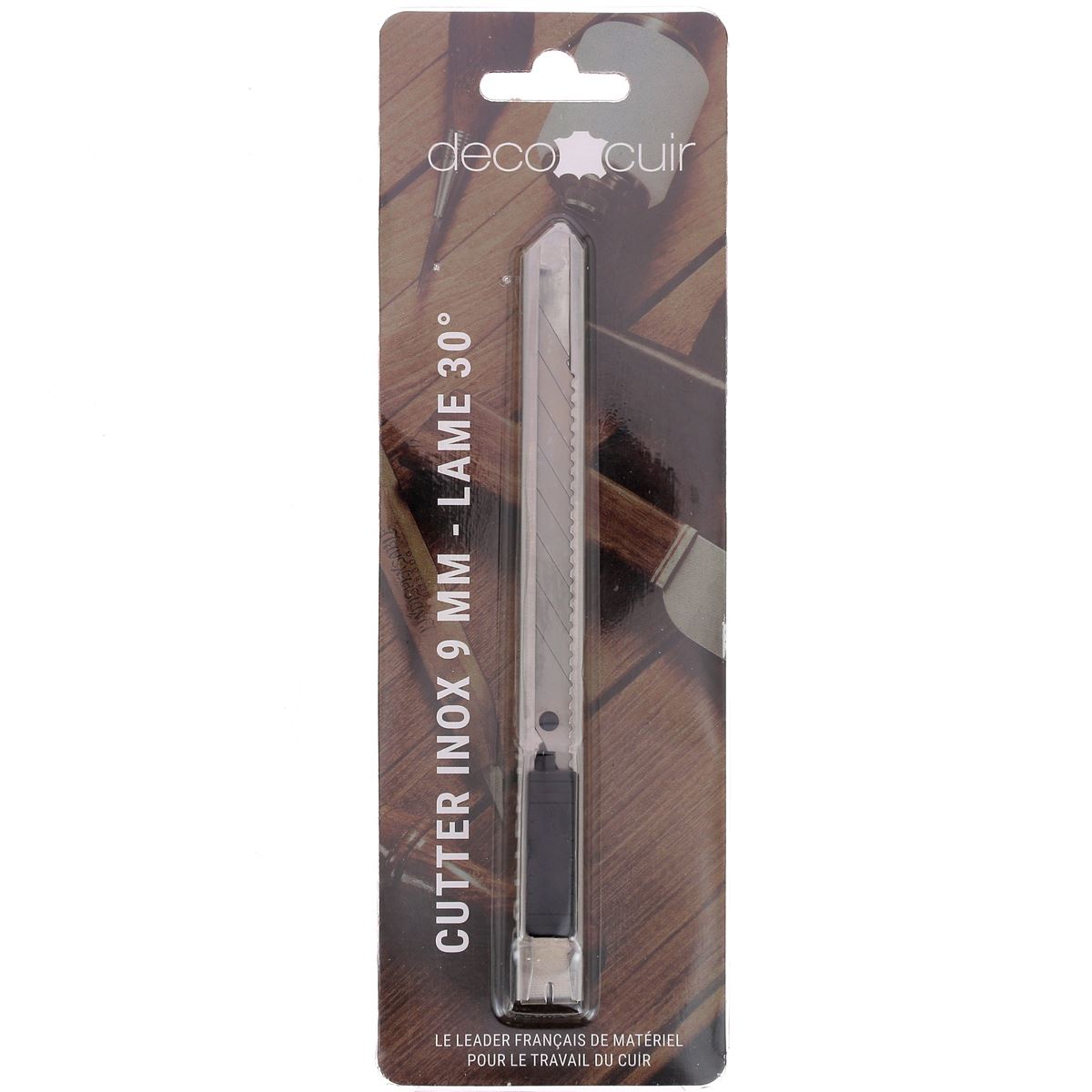 Cutter inox lame 9 mm à 30° - Deco Cuir