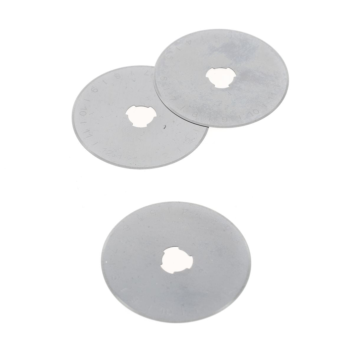 Lot de 3 lames de rechange pour cutter rotatif diamètre 45 mm - Deco Cuir
