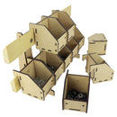 Kit 5 mini boîtes de rangement + 1 barre de fixation - Deco Cuir