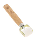 Rouleau de maroquinerie lisse en ébonite pour presser le cuir - Fait en France