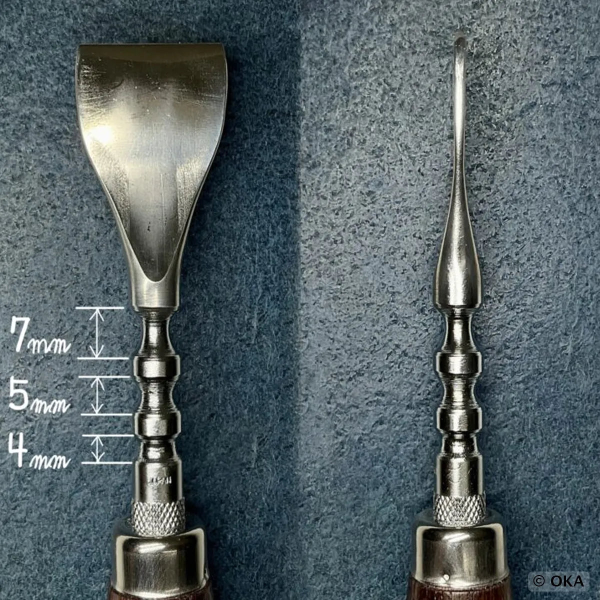 Lissette brunissoir pour lustrer une tranche de cuir