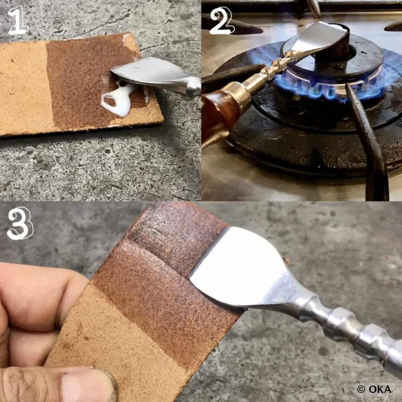 Spatule pour application Tokonole sur croûte de cuir