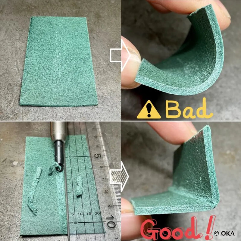 Rainure pour pliage du cuir avec rainette OKA