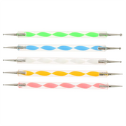 Lot de 5 modeleurs double boule, outils pour modeler en argile ou pâte, marque Autres, visibles en image.
