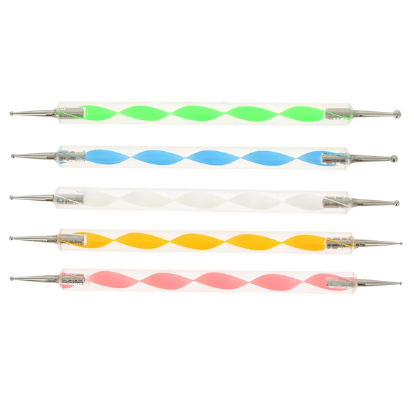 Lot de 5 modeleurs Double Boule - Outil travail cuir