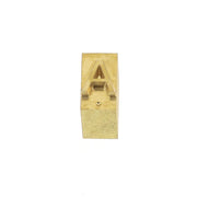 Lettre majuscule en laiton Arial de 6mm, outil de décoration en laiton pour projets de cuir, par Deco Cuir