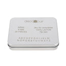 26 lettres majuscules en laiton Arial taille 6mm - Deco Cuir - Embossage et gravure cuir