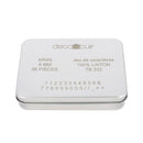 Lot de 26 lettres minuscules en laiton Arial taille 6mm - Deco Cuir - Embossage et gravure cuir