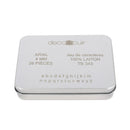 Boite de 26 lettres minuscules en laiton Arial taille 4mm - Deco Cuir - Marquage sur cuir