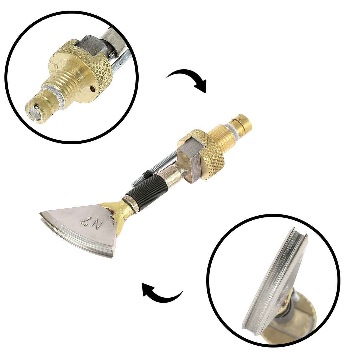 Filet maroquinier spécial N°7 Regad à utiliser sur fer à fileter chauffant pour traçage de lignes sur cuir