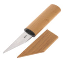 Couteau japonais Kiridashi Haiku pour droitier, outil artisanal avec lame tranchante en acier, utilisé pour la précision et le travail du bois.