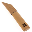 Couteau japonais Kiridashi Haiku pour droitier, outil de précision avec lame fine en acier, utilisé en artisanat et bricolage.