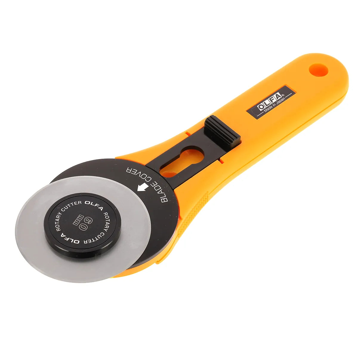 Cutter rotatif Olfa de 60 mm, modèle RTY-3/G, outil de coupe précis avec lame rotative pour travaux de bricolage.