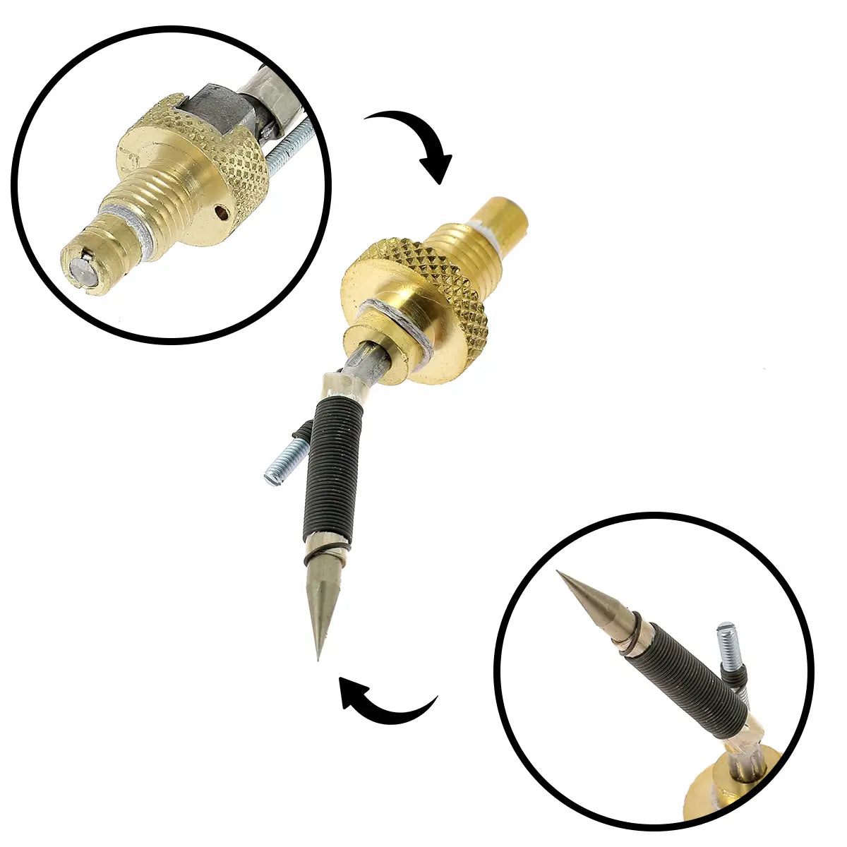 Brûle fil coudé pour fer à fileter Regad - 122LC - Fait en France