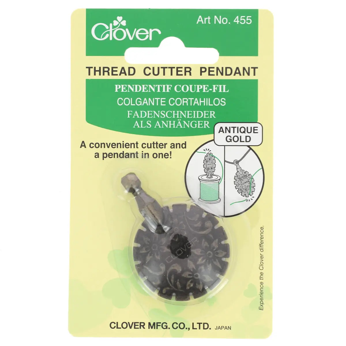 pendentif coupe-fil Clover pour mercerie et couture du cuir