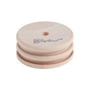 Outil en bois Tandy Leather pour lisser avec double encoche, utilisé pour le travail du cuir, modèle 8121-02.