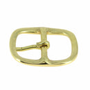 Boucle de ceinture double en laiton massif GYL - 1721-01