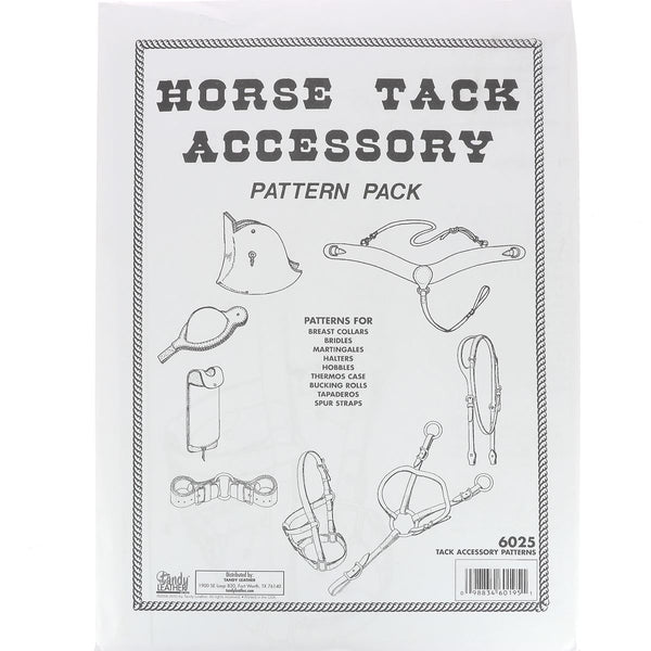 Patrons pour faire soi-même des accessoires pour chevaux en cuir - DIY - Pattern pack : Horse tack accessory