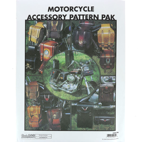 Pochette création "MOTORCYCLE ACCESSORY PATTERN PAK" - Ensemble de motifs et d’accessoires de moto - 62667