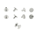 Lot de vis chicago - Diamètre 10mm - Entraxe 6mm - Nickelé