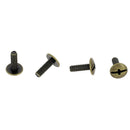 Lot de 25 vis en acier 3x10 mm - Finition laiton vieilli