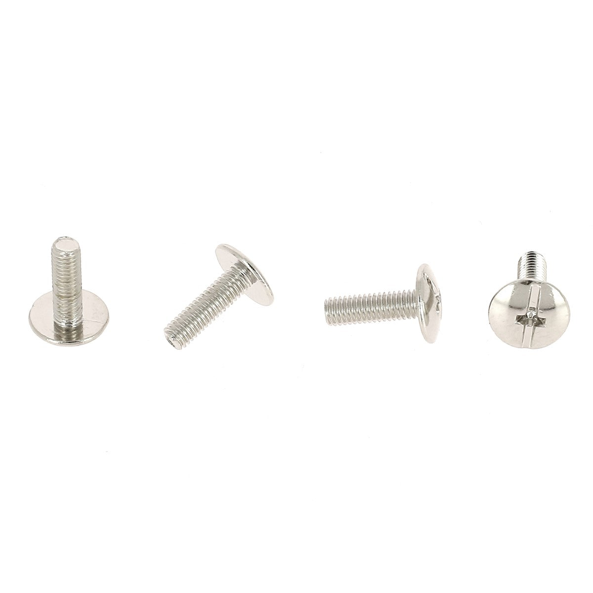 Lot de 25 vis en acier 3x10 mm - Finition Nickelé