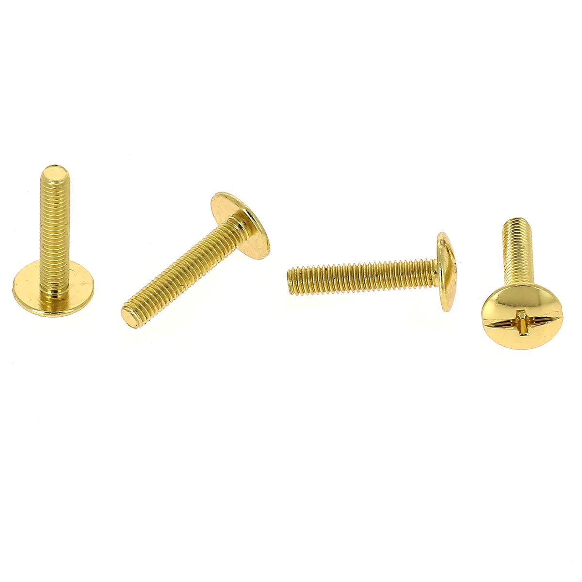 Lot de 25 vis 3x15 mm en acier laitonné pour fixer les vis chicago et boutons de col sur du cuir épais