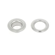 Lot d'œillets à rouler en acier nickelé avec rondelles, diamètre 12mm, pour accessoires en cuir de marque Deco Cuir.