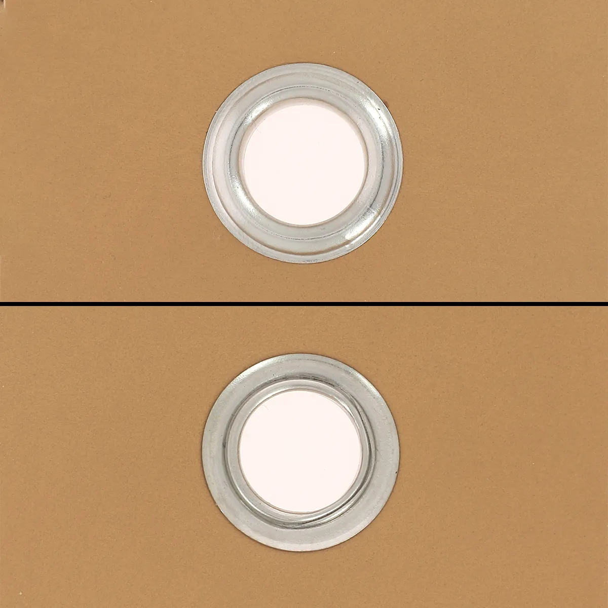 oeillets à rouler en acier pour maroquinerie - Diamètre 15mm - VL60 - NICKELÉ