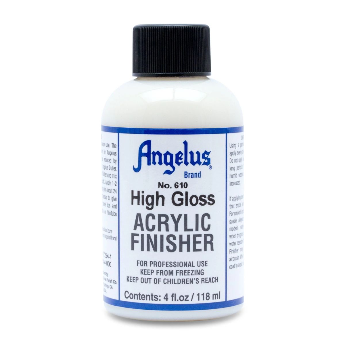 Finition acrylique pour peinture Angelus - High gloss / brillante - 118ml