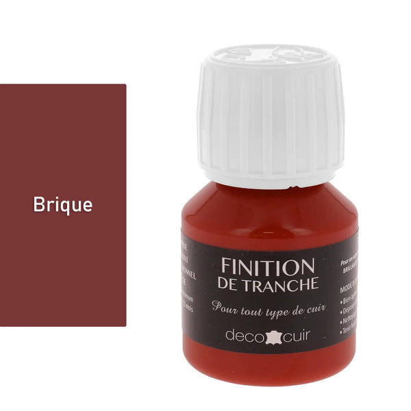 Teinture  tranche cuir rouge brique - Deco Cuir - 60 ml