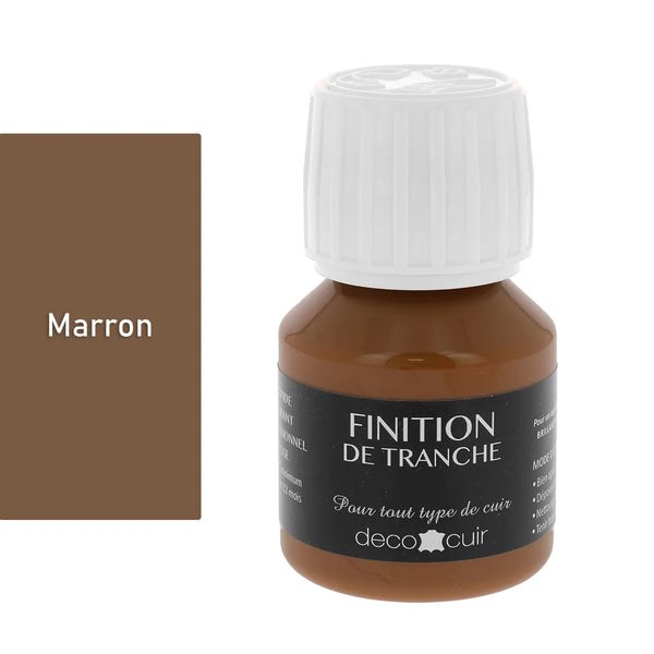 teinture tranche cuir marron - Deco Cuir - 60 ml