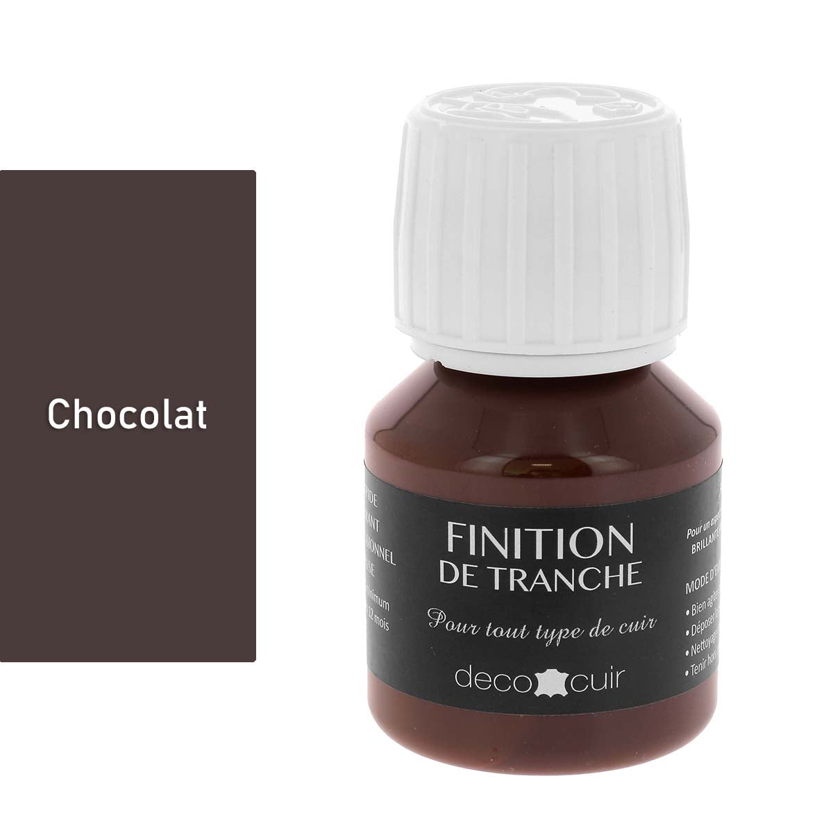 Finition de tranche MATE - Deco Cuir - 60ml - Chocolat