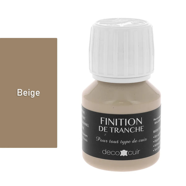 Teinture tranche cuir  Beige - Deco Cuir - 60 ml