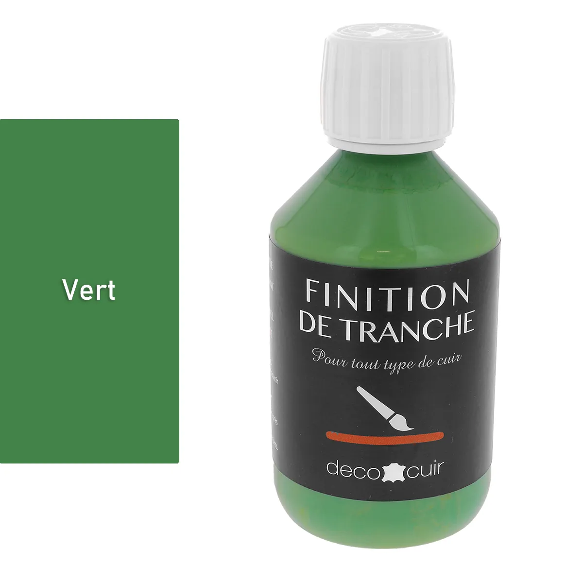 Finition tranche cuir vert - Deco Cuir - 60 ml