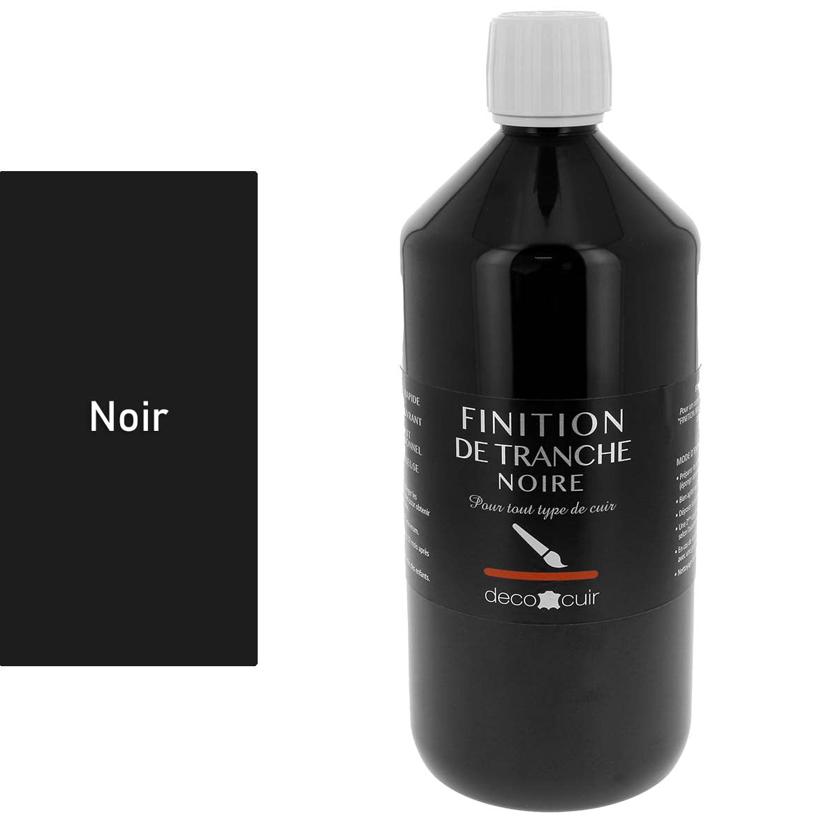 Finition de tranche MATE - Deco Cuir - 1Litre - Noir