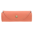 Gant de lustrage en cuir rose et fourrure 