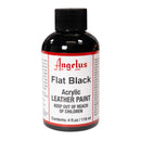 Peinture cuir acrylique - Angelus - Standard - 118ml - Flat black / Noi mat