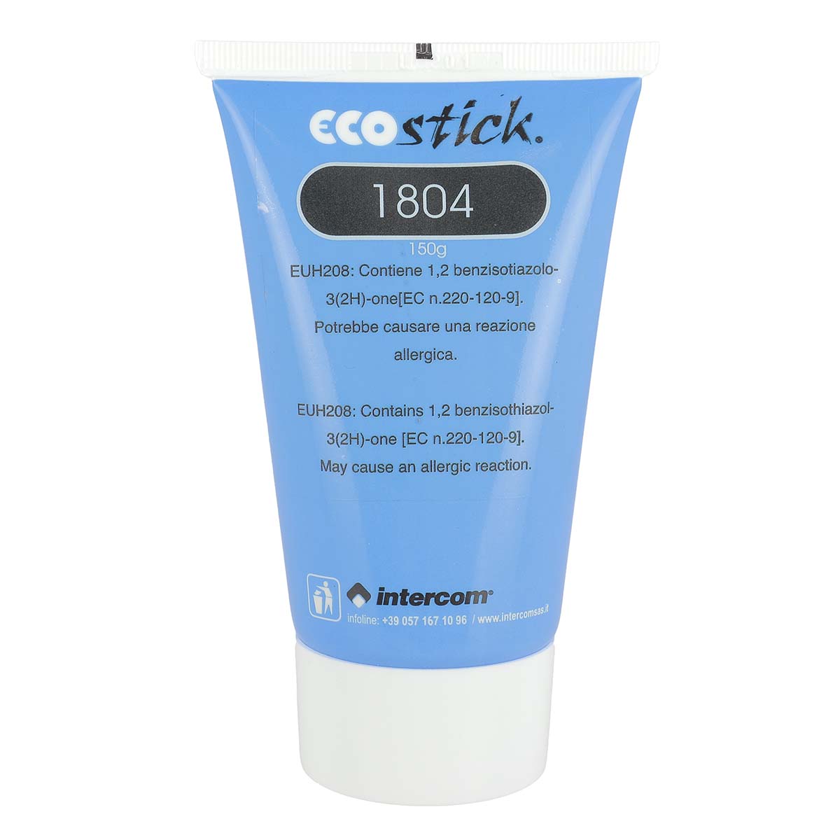 Adhésif base aqueuse pour collage cuir, tissus, carton... - Intercom ecostick 1804